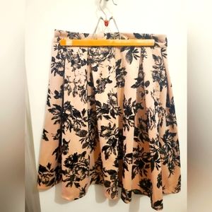 Faith and Joy Pleated Floral Full Skirt